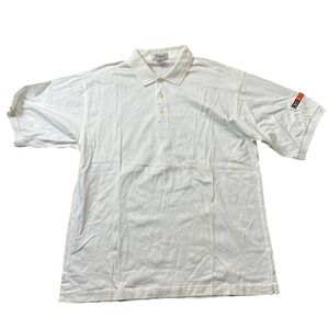 Titleist XL 3 Button Ivory‎ Polo 100% Cotton Golf CBS2 Logo On Arm